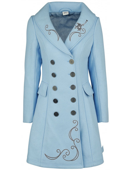 Alice Au Pays Des Merveilles We're All Mad Here Manteau Femme bleu clair