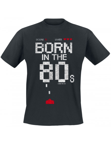 Born In The 80s T-shirt noir
