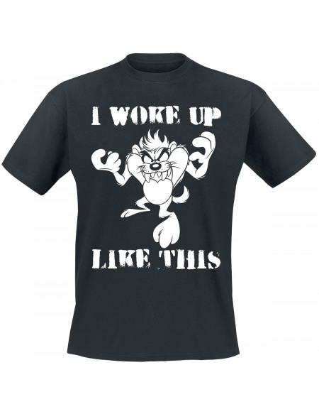 Looney Tunes Taz - I Woke Up Like This T-shirt noir
