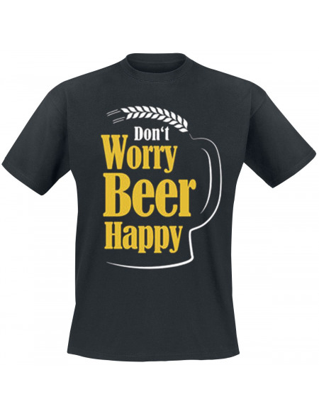 Don`t Worry Beer Happy T-shirt noir