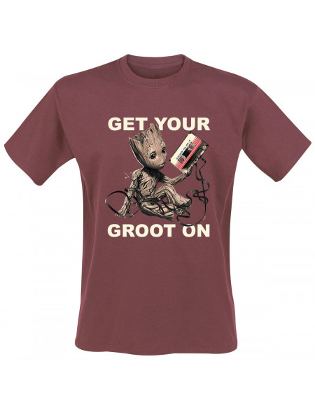 Les Gardiens De La Galaxie Vol.2 - Get your Groot on T-shirt rouge
