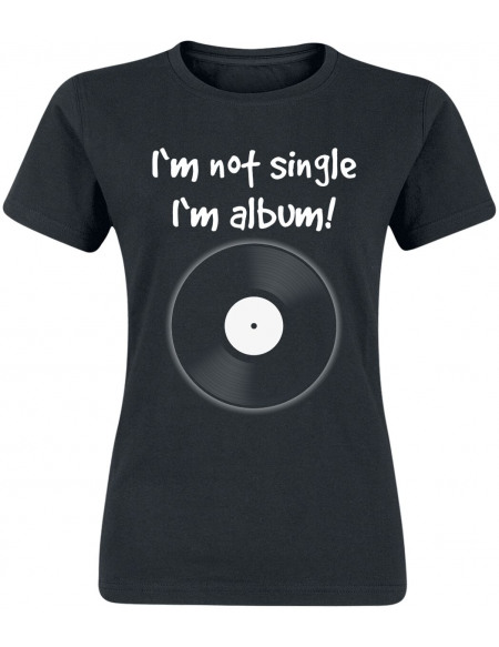 I'm Not Single - I'm Album T-shirt Femme noir