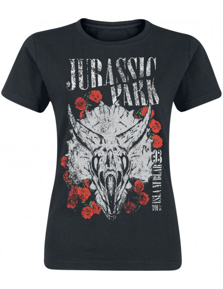 Jurassic Park Isla Nublar 93 T-shirt Femme noir