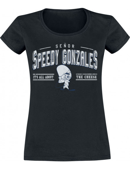 Looney Tunes Speedy Gonzales - It´s All About The Cheese T-shirt Femme noir