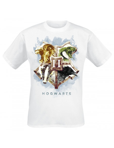 Harry Potter Blason Poudlard T-shirt blanc