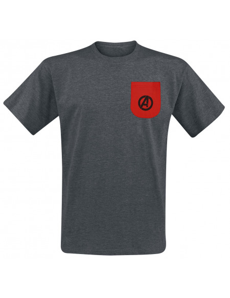 Avengers Avengers - Logos T-shirt gris sombre chiné