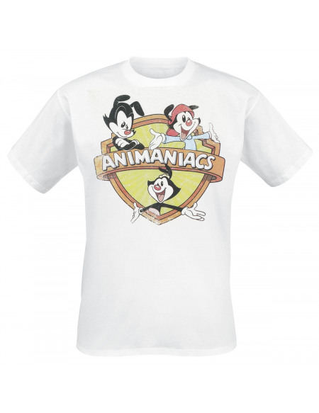 Animaniacs Yakko, Wakko, Dot T-shirt blanc