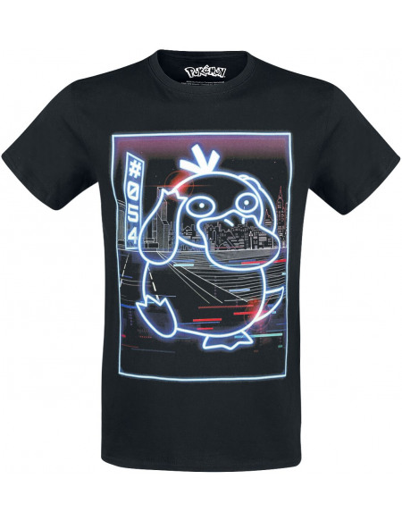 Pokémon Psykokwak - Néon T-shirt noir