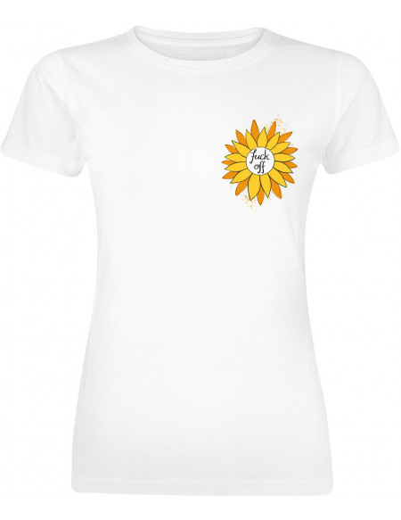 gingercat Fck_off T-shirt Femme blanc