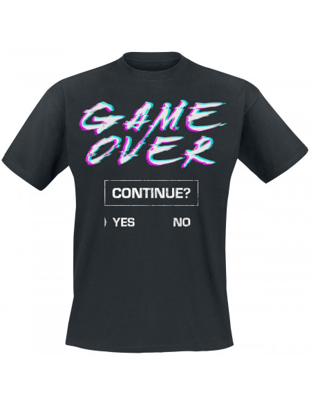 Game Over T-shirt noir