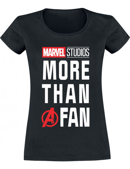 Marvel More Than A Fan T-shirt Femme noir