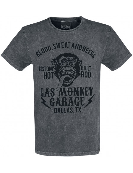 Gas Monkey Garage Speeding Monkey T-shirt gris