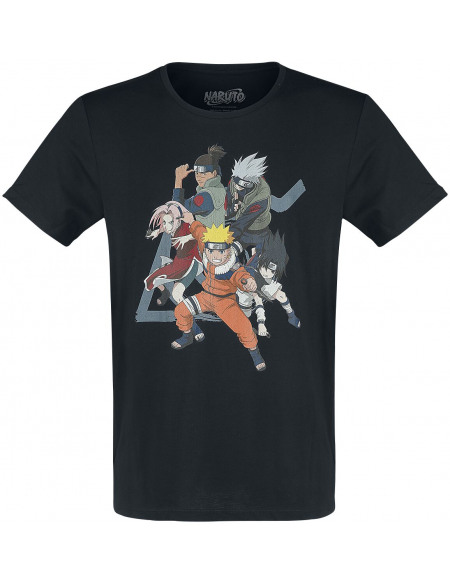 Naruto Groupe T-shirt noir