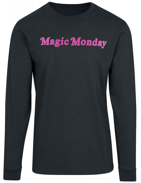 Mister Tee Magic Monday Slogan Haut à manches longues noir
