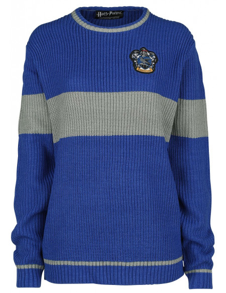 Harry Potter Serdaigle - Quidditch Pull tricoté bleu/gris
