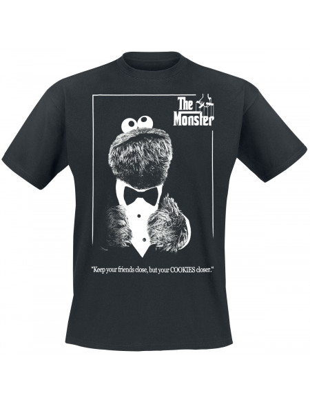 Sesame Street The Cookie Monster T-shirt noir