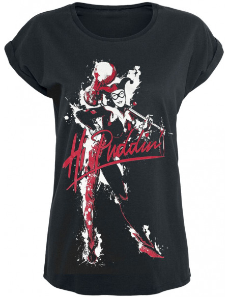 Harley Quinn Hi Puddin T-shirt Femme noir