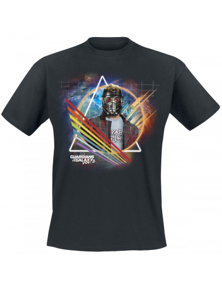 Les Gardiens De La Galaxie Star-Lord T-shirt noir