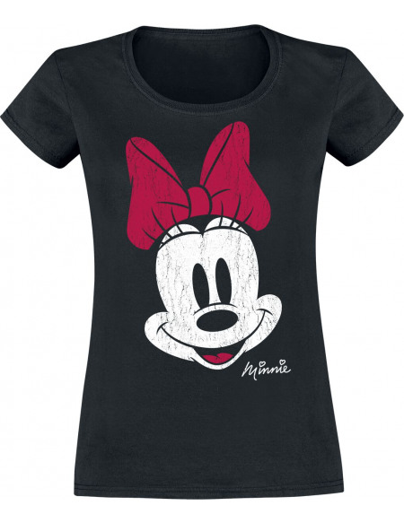 Mickey & Minnie Mouse Minnie T-shirt Femme noir