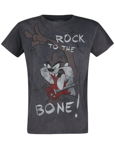 Looney Tunes Tasmanian Devil - Rock To The Bone! T-shirt gris