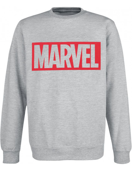 Marvel Logo Sweat-shirt gris chiné
