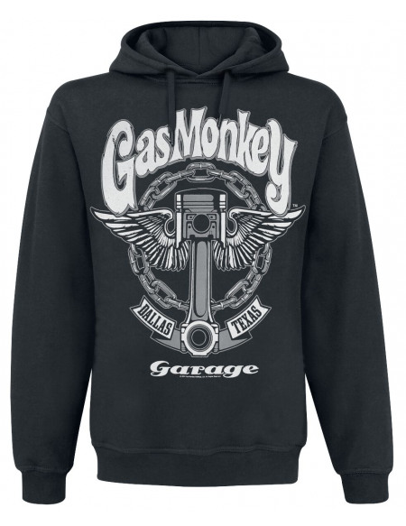 Gas Monkey Garage Big Piston Sweat à capuche noir