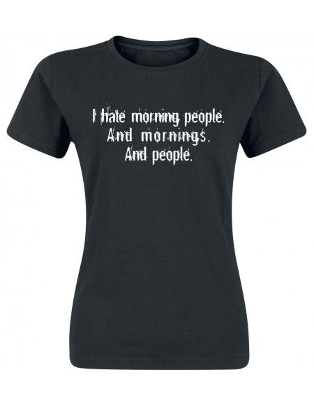 Morning People T-shirt Femme noir