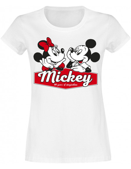 Mickey & Minnie Mouse Mickey & Minnie T-shirt Femme blanc