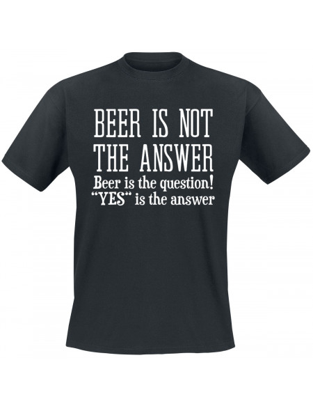 Beer Is The Question! T-shirt noir
