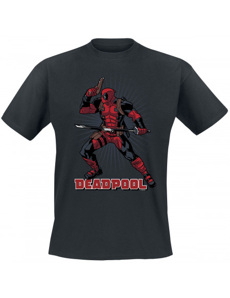 Deadpool Ready To Fight T-shirt noir