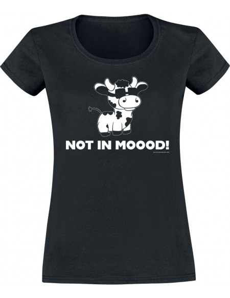 Not In Moood T-shirt Femme noir