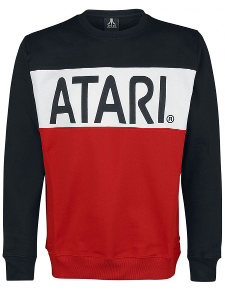 Atari Rétro Sweat-shirt noir/blanc/rouge
