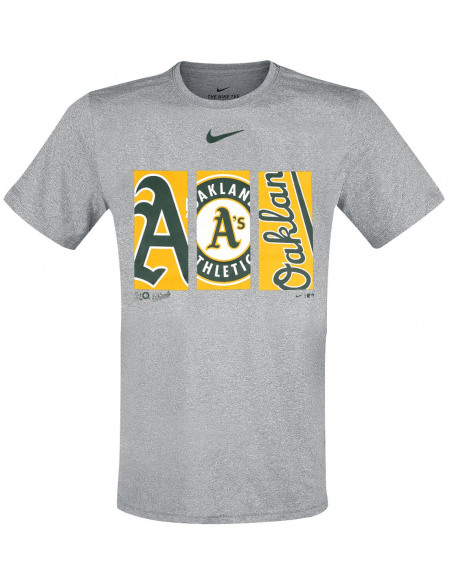 MLB Nike - Oakland Athletics T-shirt gris sombre chiné