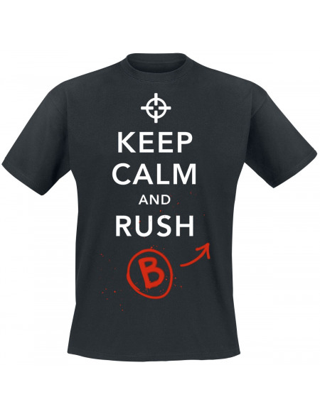 Keep Calm And Rush B T-shirt noir