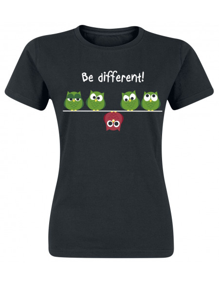 Be Different! T-shirt Femme noir