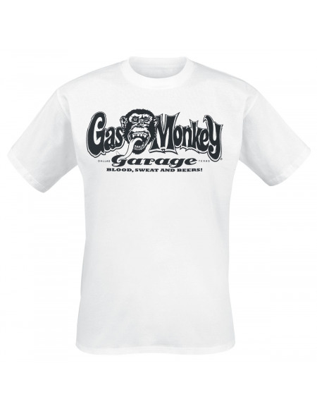 Gas Monkey Garage Logo T-shirt blanc