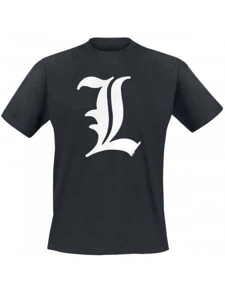 Death Note L Tribute T-shirt noir