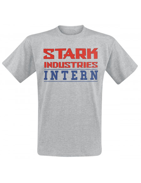 Iron Man Stark Industries Intern T-shirt gris chiné