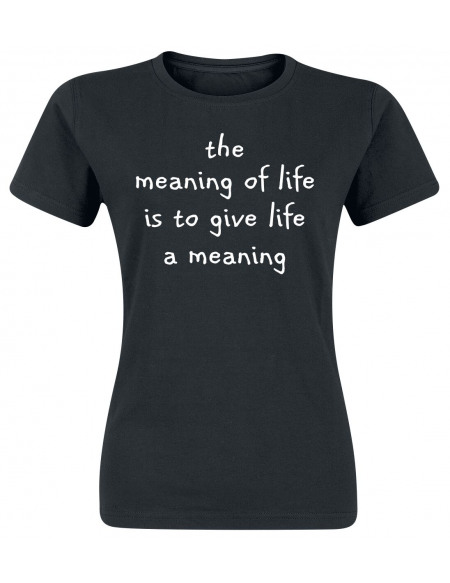 The Meaning Of Life T-shirt Femme noir