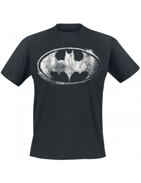 Batman Logo Abîmé T-shirt noir