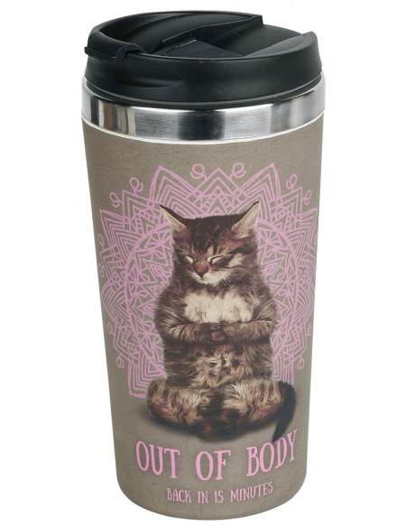 Yoga Cats Out Of Body Mug isotherme multicolore
