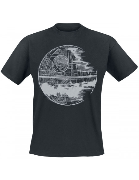 Star Wars Épisode 4 - Un Nouvel Espoir - Étoile de la Mort T-shirt noir