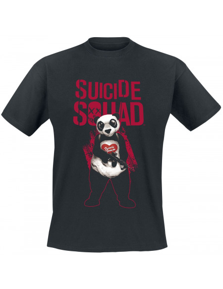 Suicide Squad Joker Panda T-shirt noir