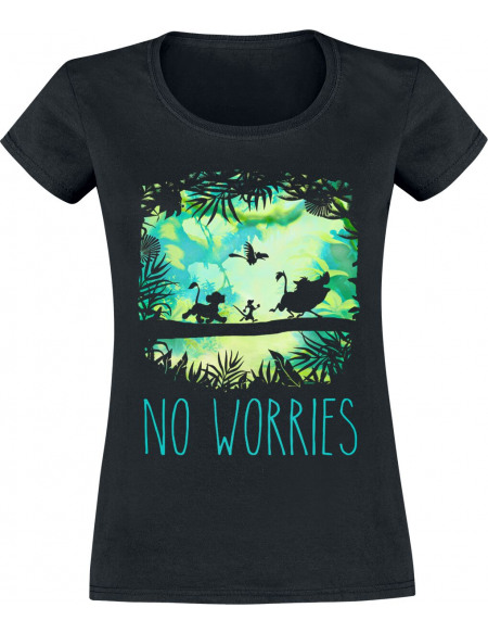 Le Roi Lion No Worries T-shirt Femme noir