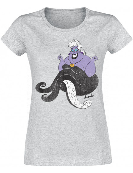 La Petite Sirène Ursula T-shirt Femme gris chiné