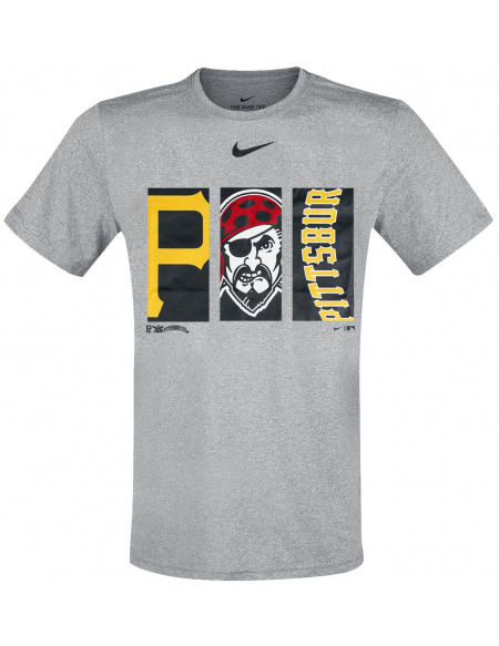 MLB Nike - Pittsburgh Pirates T-shirt gris sombre chiné