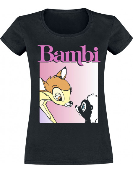 Bambi Nice To Meet You T-shirt Femme noir