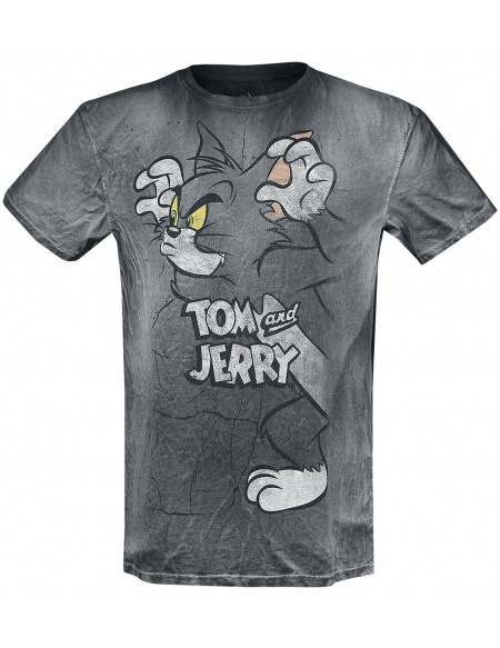 Tom und Jerry Tom Effrayant T-shirt noir