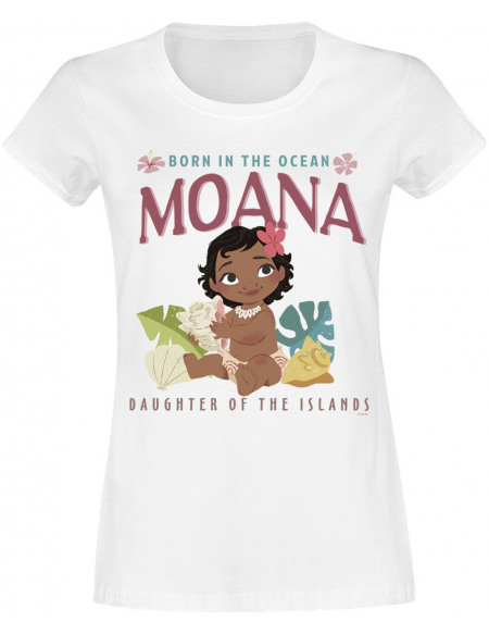 Vaiana Moana - Born In The Ocean T-shirt Femme blanc