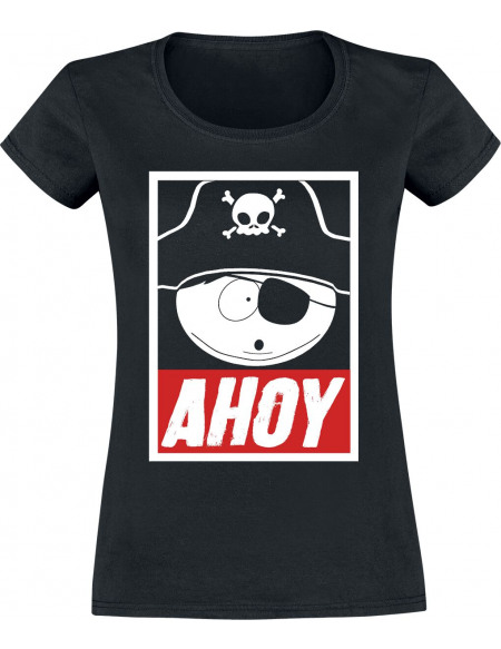 South Park Eric Cartman - Ahoy T-shirt Femme noir